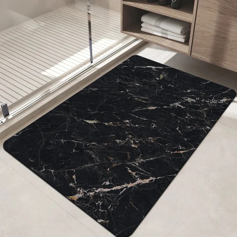 Puzzle Blank White - Tapete de Baño Antideslizante Absorbente de