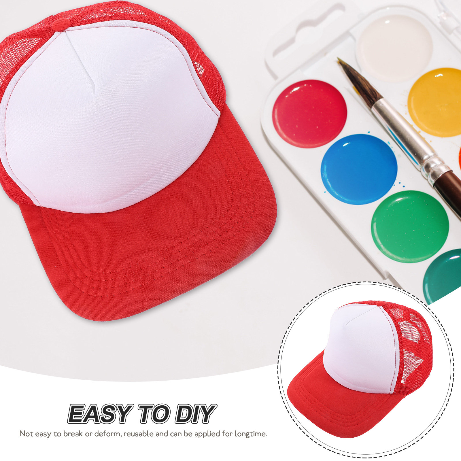 10 gorras de béisbol de malla  - Hat Sublimation Blank reseña y precio