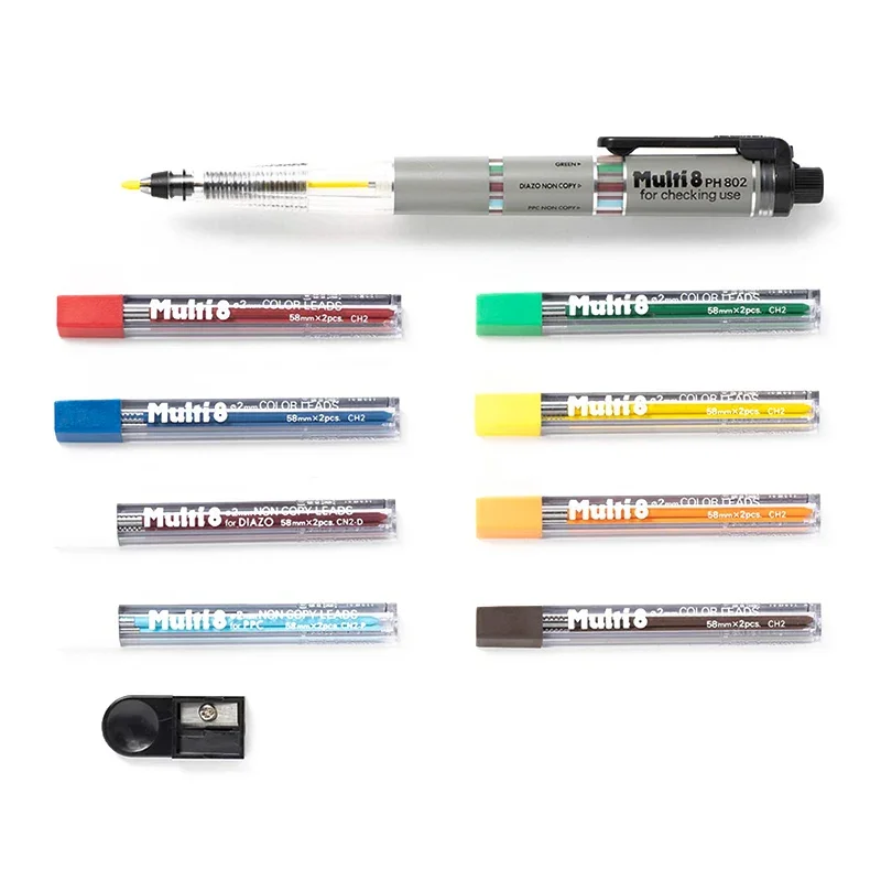 Lápiz mecánico Pentel Multi+8  - Pentel Pen Energel reseña y precio
